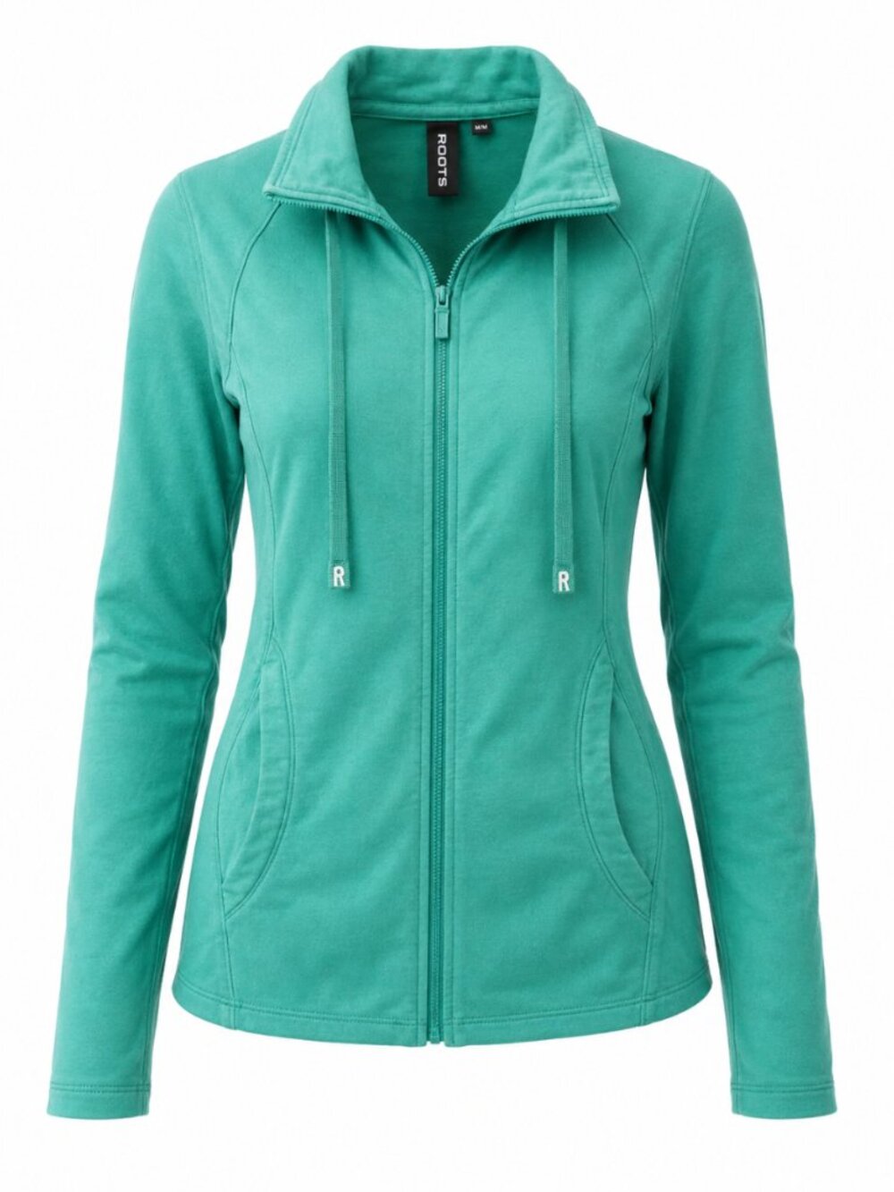 🦋 2/$30 Roots Active Green Y2K Full Zip Track Jacket Women’s M